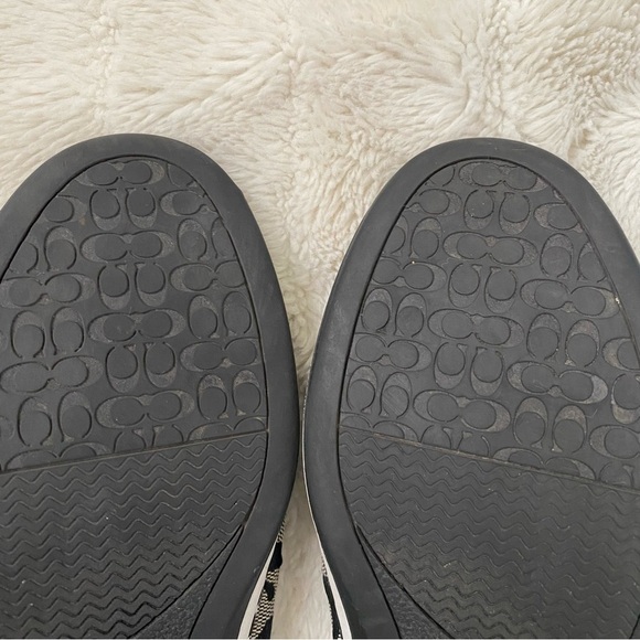 Coach Black and Gray Signature Loafers Flats Size 7 - Picture 13 of 15